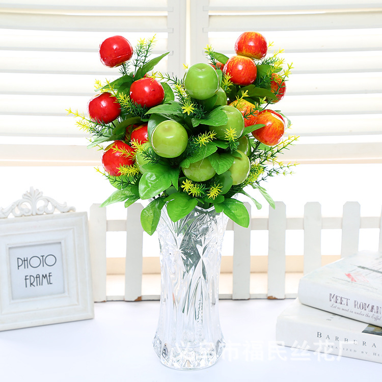 义乌福民丝花生产销售假花仿真花艺客厅餐桌家居仿真桔子水果