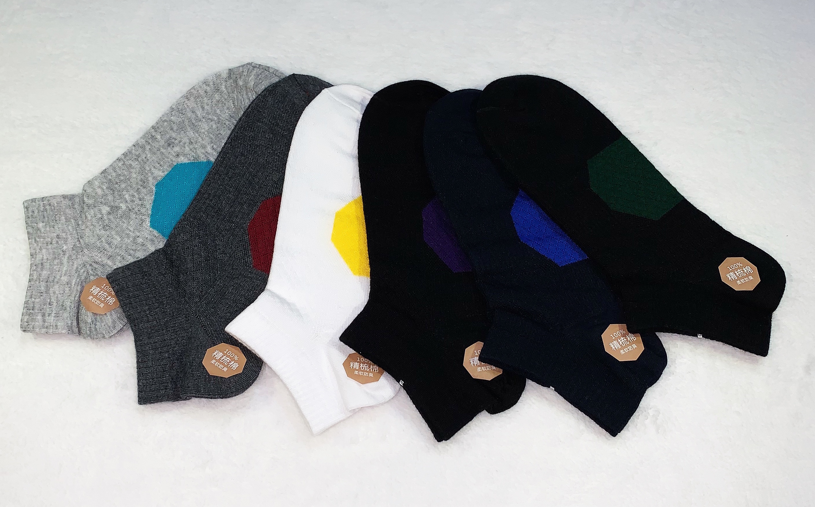 Guangdong Spring and summer men's pure cotton boat socks and short socks Application Scenario