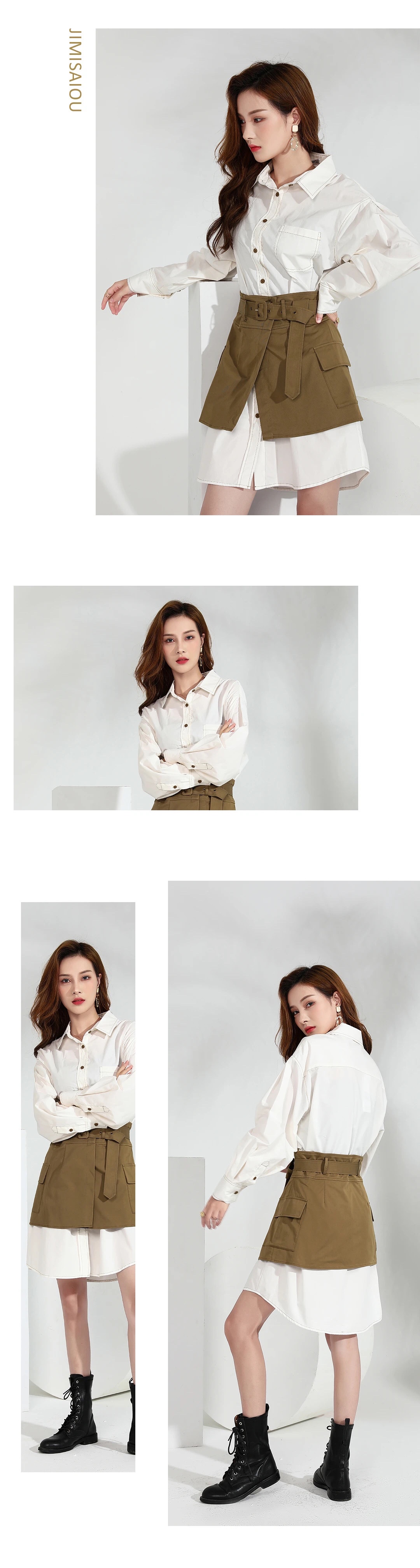 Jimmy Seio's 2020 autumn collection features a new, fashionable and individualistic two-piece shirt dress details Picture