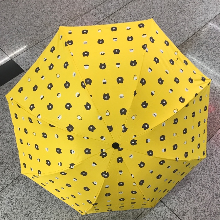 Three Fold Umbrella Bear Specification drawing