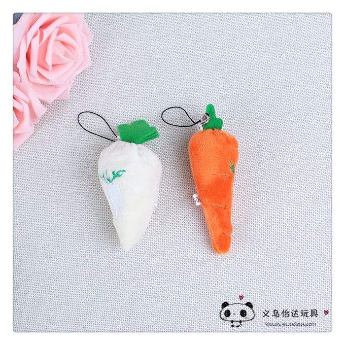 Cute fruit and vegetable pendants, plush toys, wedding gifts, scattered dolls, dolls, bags, decorations, strawberries detail image 5