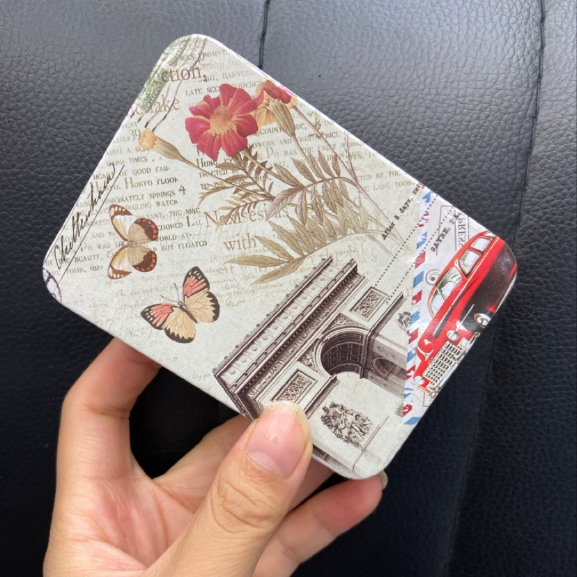 马口铁发饰耳饰收纳盒复古