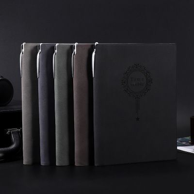 凯路仕礼品笔业 办公A5羊巴皮笔记本创意pu文具本子复古软皮加厚商务记事本定制LOGO