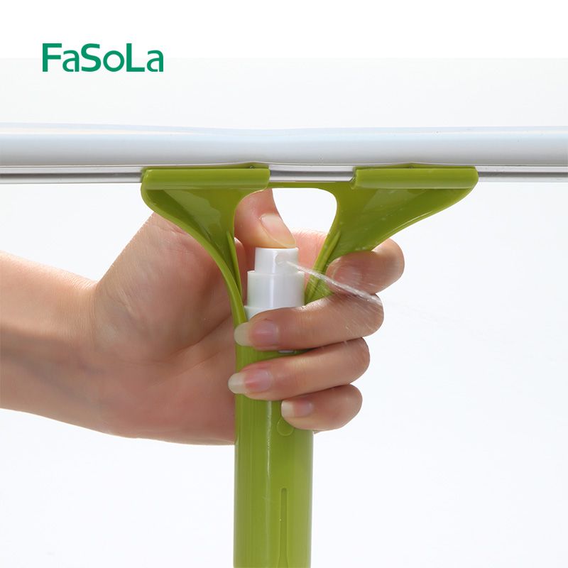 FaSoLa 迷你刮水器 便捷喷雾窗刮玻璃清洁器玻璃刷擦窗器车窗窗刮详情图4