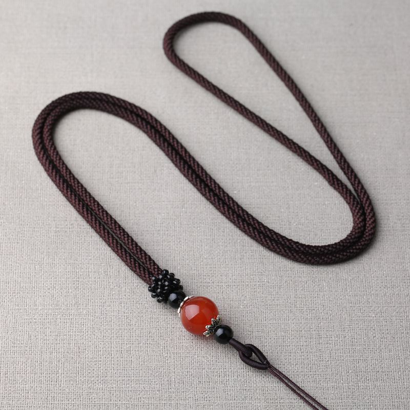 玛瑙珠子编织项链绳款式多多价格由低到高详情图1