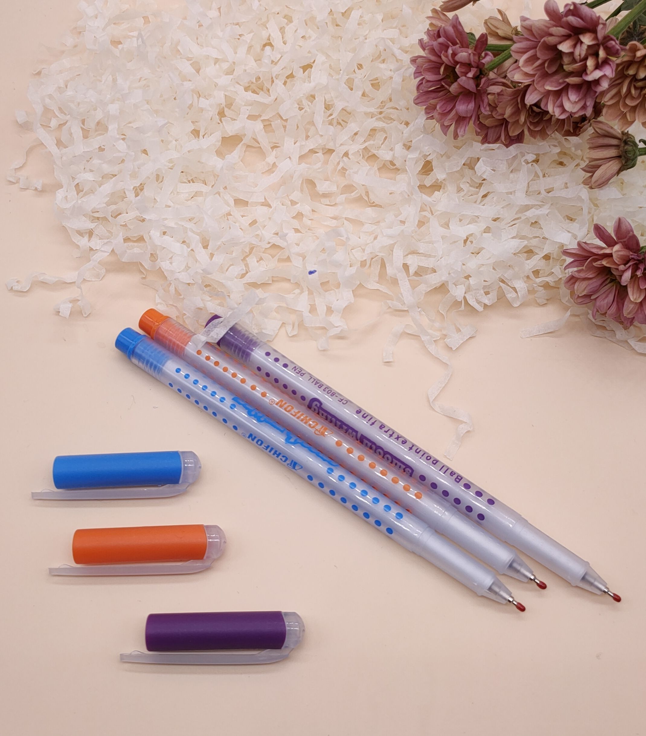 Fine stick ballpoint pen student oil pen small fresh ballpoint pen Specification drawing
