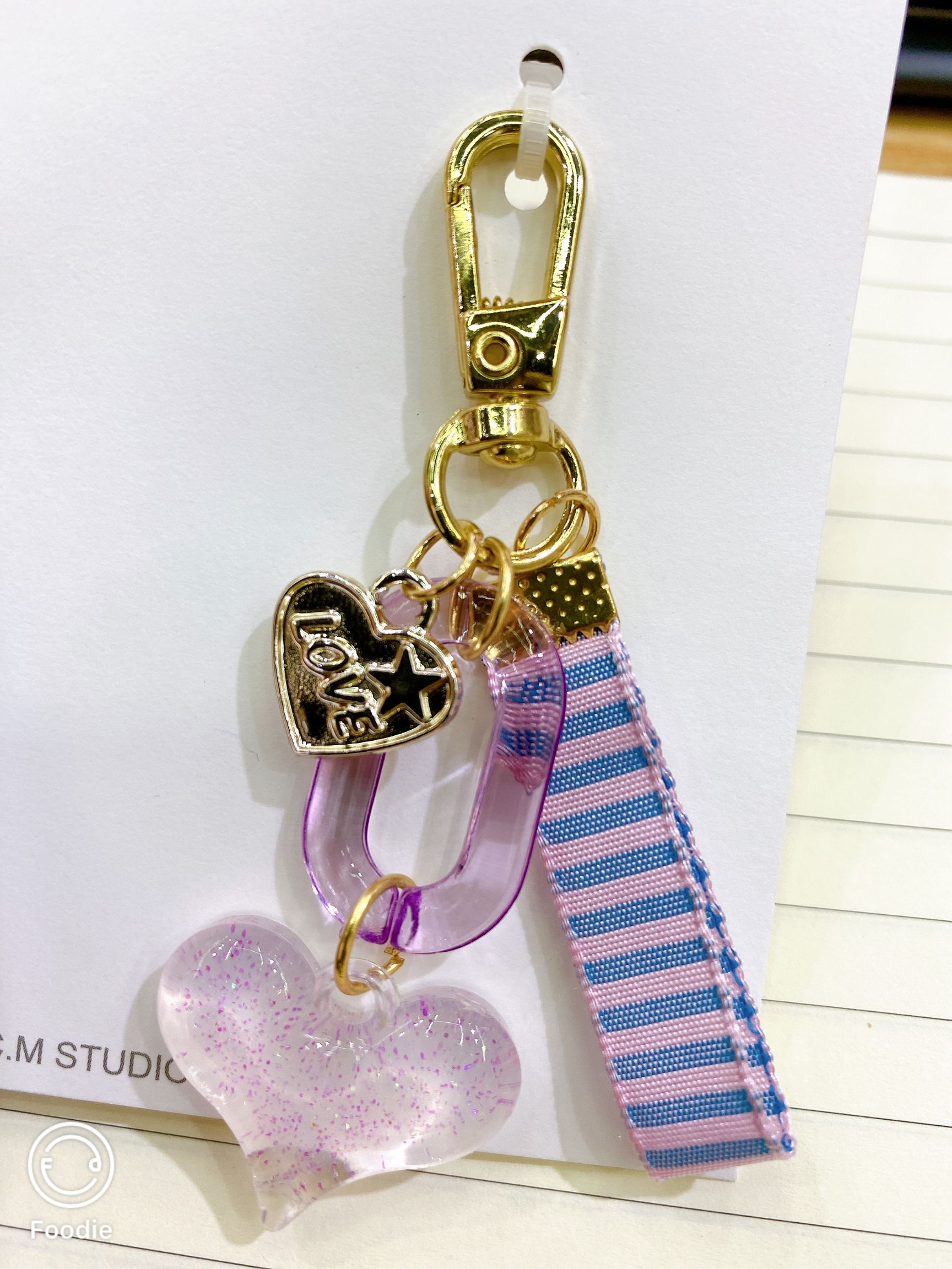 Chen Ming jewelry DIY chain love key chain