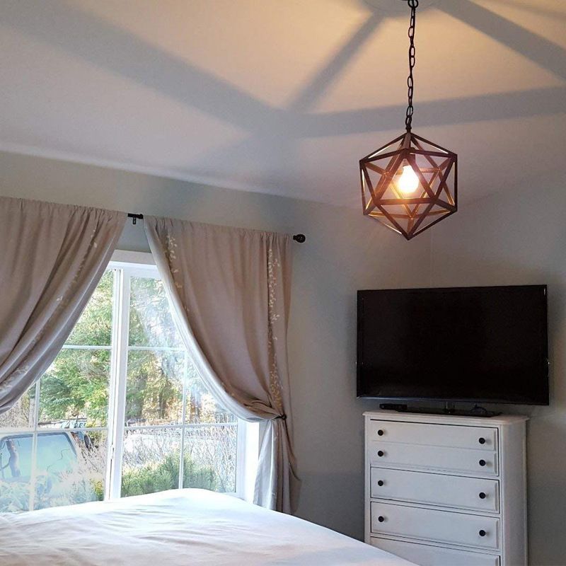 Industrial style wrought iron chandelier hollow-out individual character originality restoring ancient ways bar dining room bedroom study restoring ancient ways chandelier