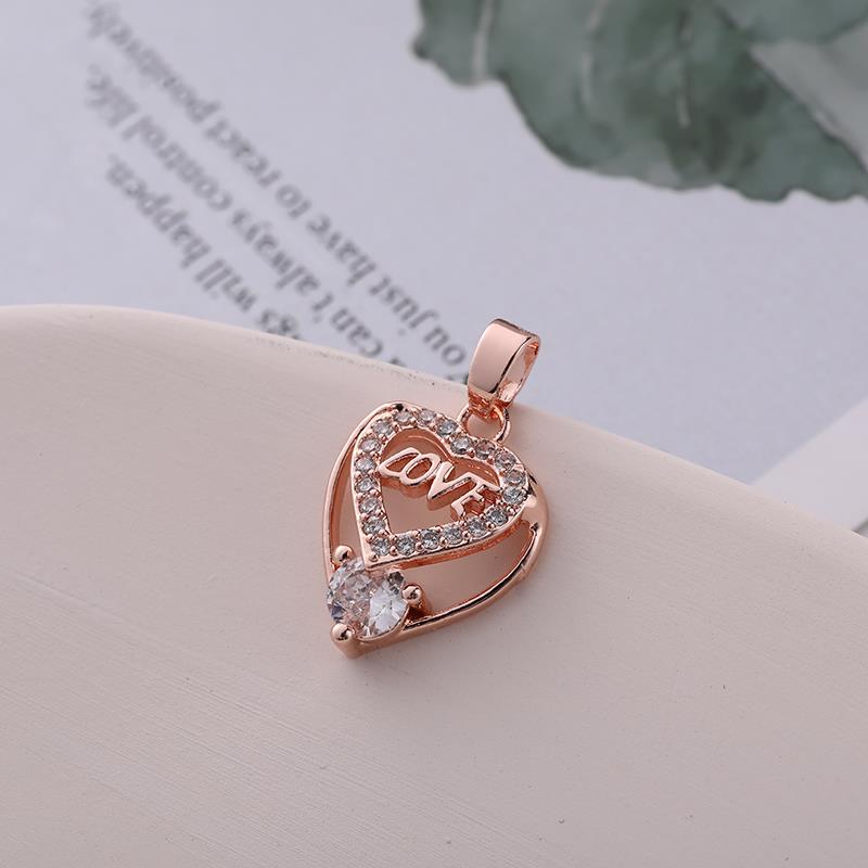 Direct sales from the manufacturer of the popular Qixi Festival LOVE heart-shaped pendant, pendant and accessory with full diamonds Specification image