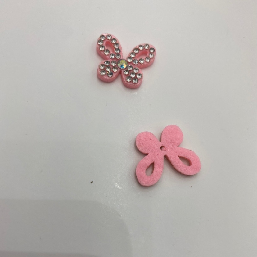 diy hair accessory semi-finished products with hollow little butterfly ultrasonic embossed patches, hollow little butterfly ultrasonic embossed patches, diy hair accessory semi-finished products, Hollow little butterfly ultrasonic embossed patches d Specification image