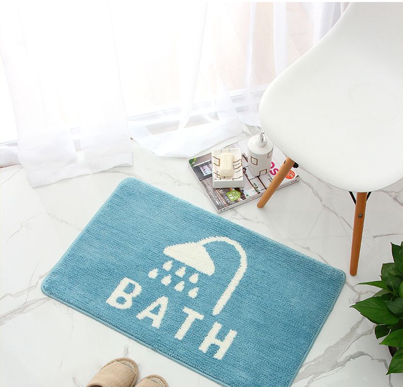 大达地垫门垫卫生间脚垫卫浴吸水浴室厕所防滑地毯丽绒40X60详情图12