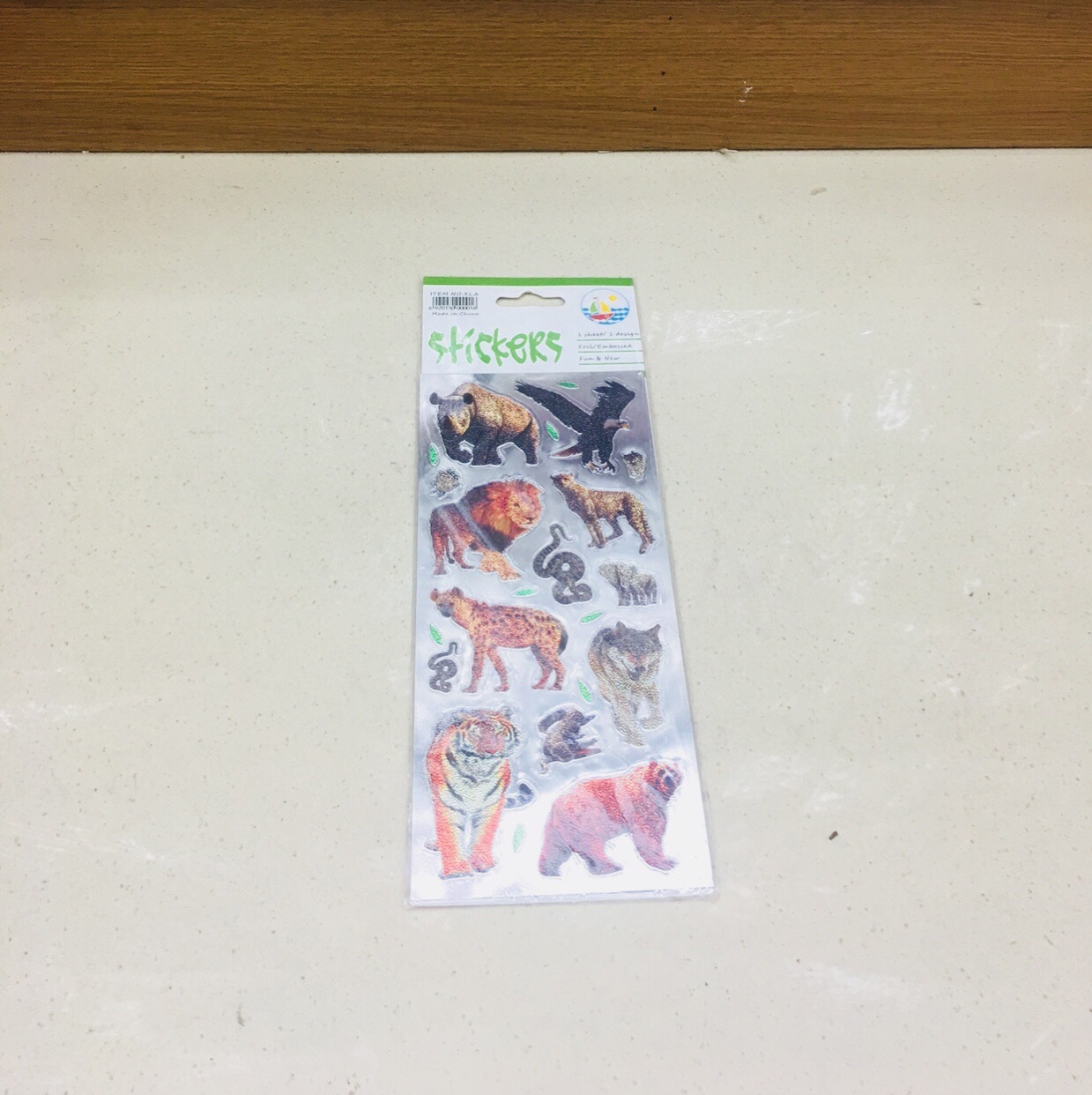 Flat aluminum foil embossed cartoon paste cute cat