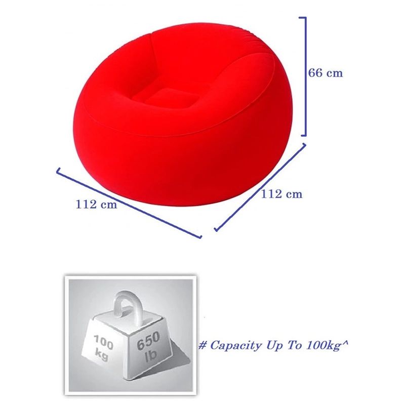75052 44 "x 44" x 26 "inflatable velvet bean bag chair furniture Application Scenario