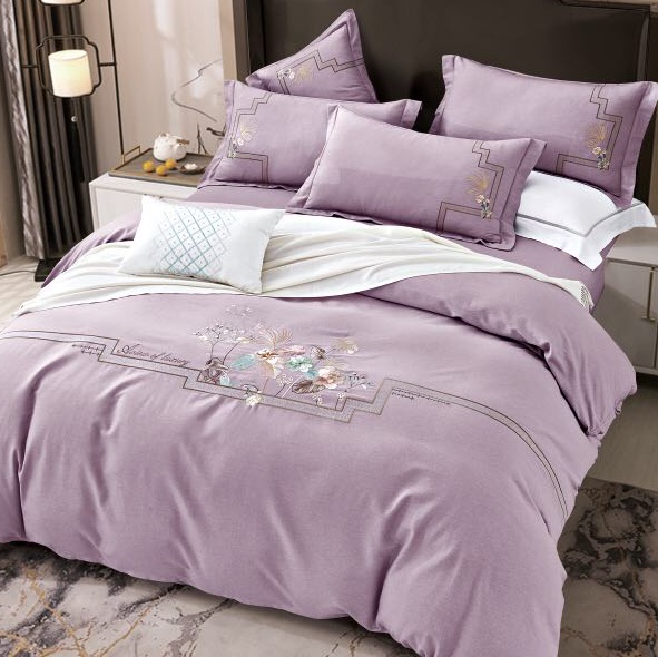 厂家直销新款高品质全棉加厚绣花四件套-玲珑