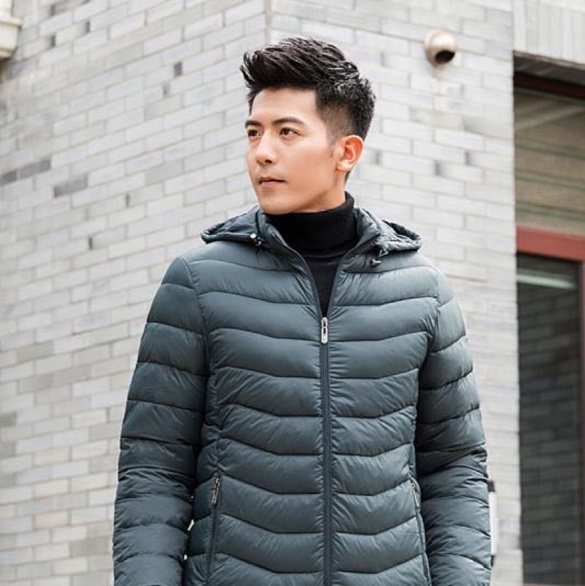 2020秋冬新款男士轻薄羽绒棉服短款修身休闲连帽棉袄保暖棉衣外套