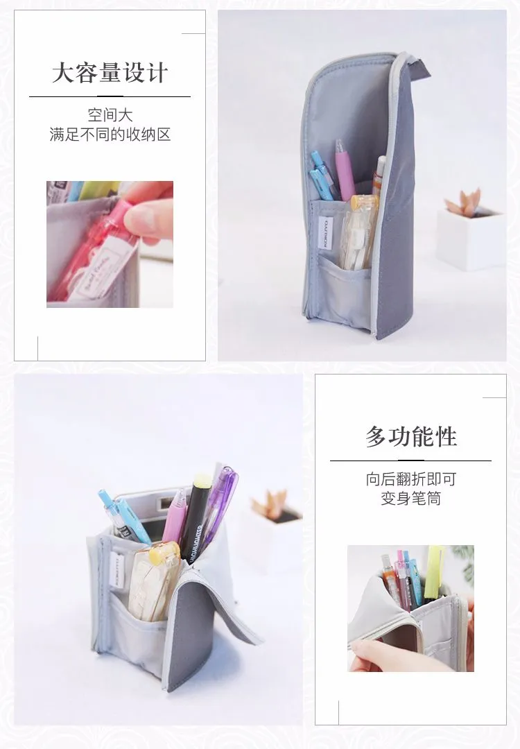 KOKUYO/ Guoyu WSG-PC12-DM pen case medium size Dark gray detail image 3