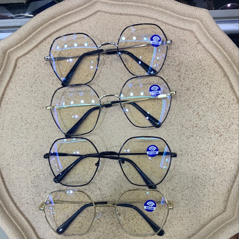 多边形防蓝光眼镜