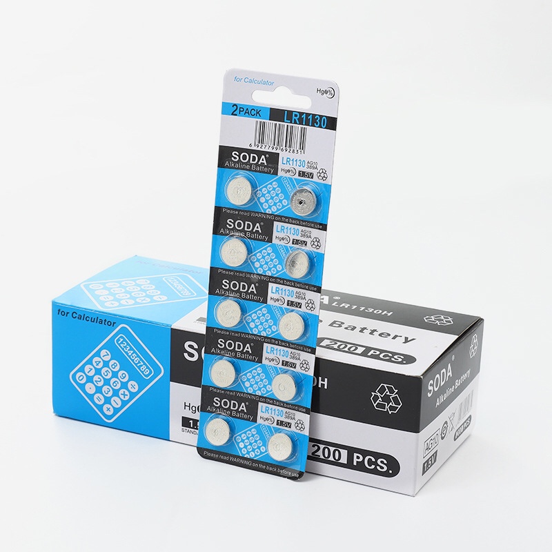 索达AG10# 纽扣电池 LR1130电池  计算器电池 电子产品配套 现货