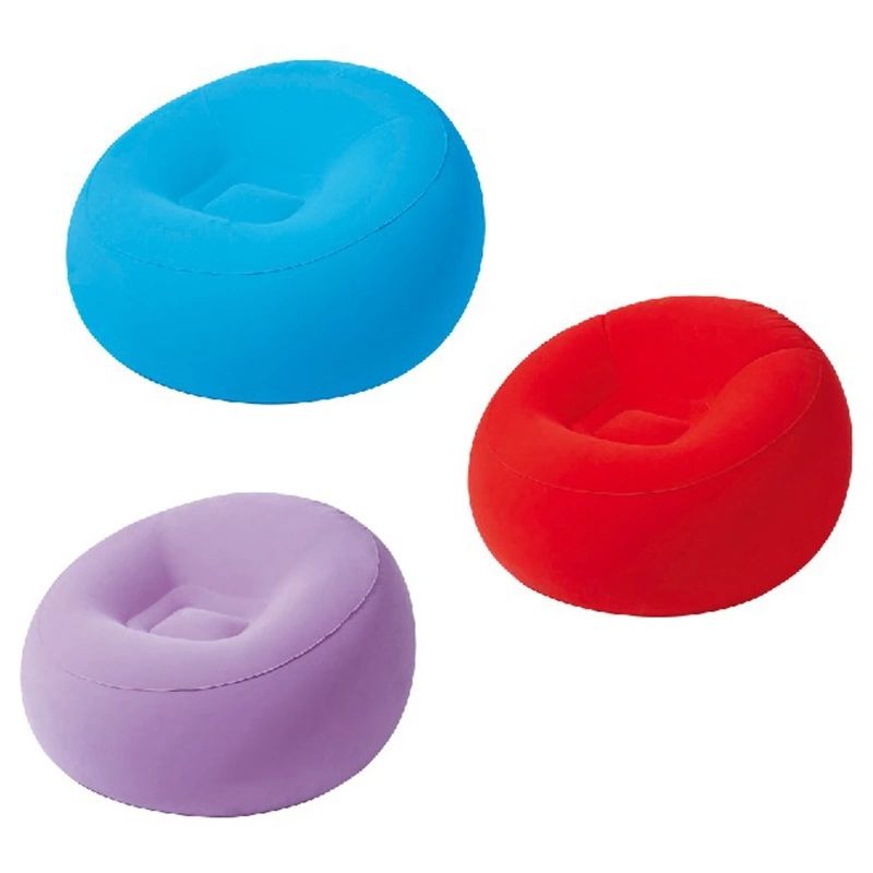 75052 44 "x 44" x 26 "inflatable velvet bean bag chair furniture Item Picture