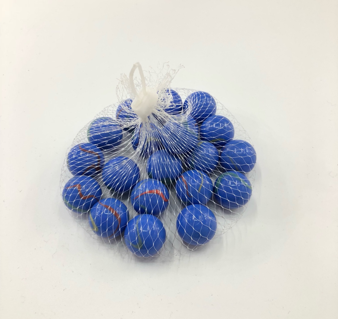 兰奶花玻璃珠弹珠25mm20粒儿童玩具工艺品玻璃弹珠水晶球