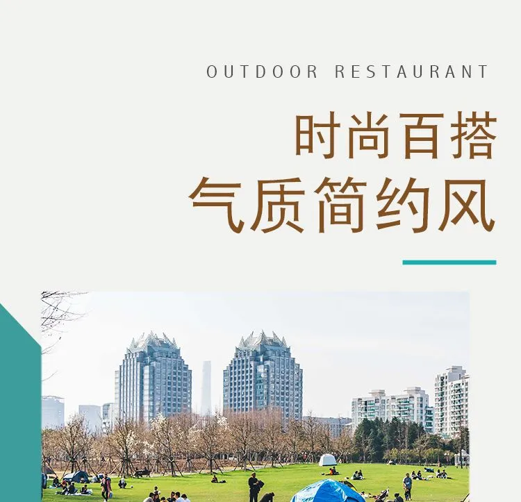 Outdoor height-adjustable aluminum alloy bamboo folding table with outer cover, portable high-end bamboo table for self-driving Tours and camping detail image 9