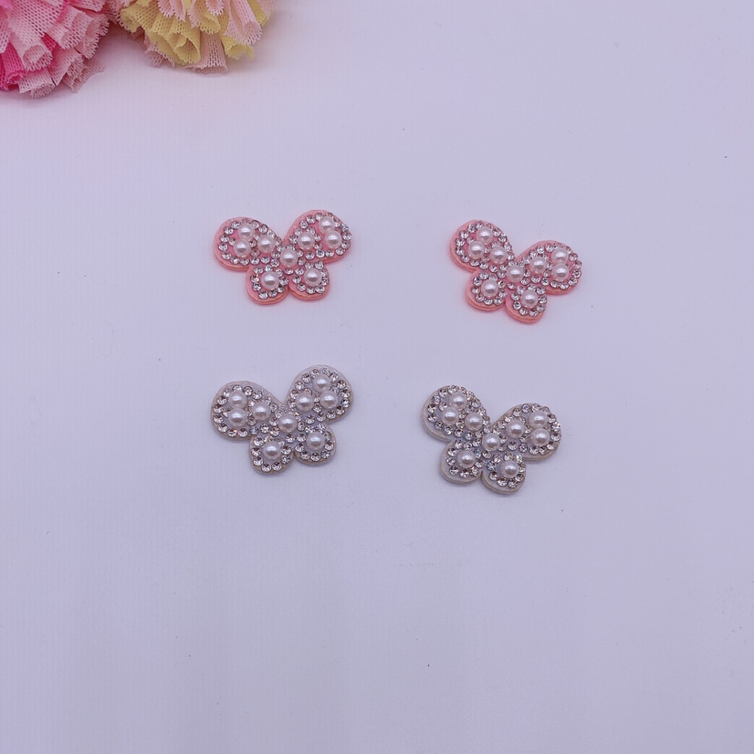 Pearl butterfly ultrasonic accessory jewelry headwear color, hand-decorated with small cloth flowers, pearl butterfly ultrasonic accessory jewelry headwear color, hand-decorated with small cloth flowers, pearl butterfly ultrasonic accessory jewelry headwear color