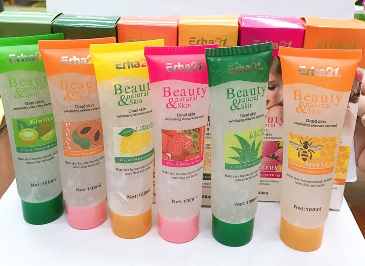 100ml exfoliating gel moisturizes and hydrates the skin, deeply cleans and exfoliates the skin