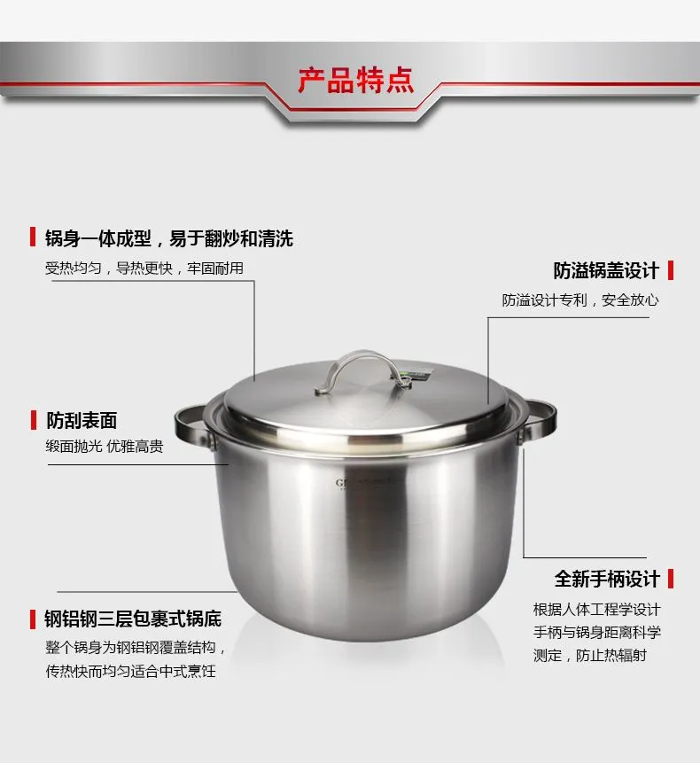 Grand Prix Stainless Steel Stew Pot 30 detail image 3