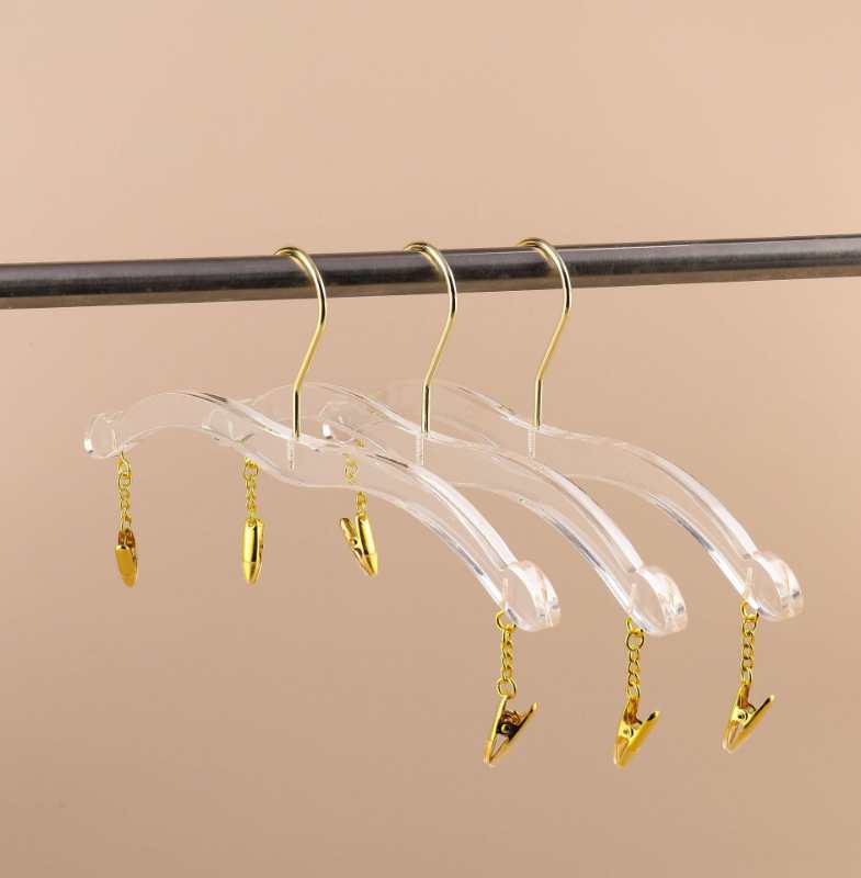 Alec Clothes shop bra clip transparent underwear clip crystal clothes clip custom LOGO socks clip Specification drawing