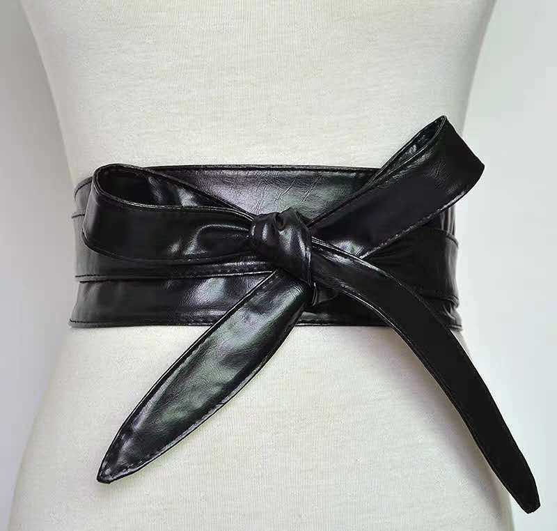 Women's Waist Cover Wide Belt Product Display Figure 3