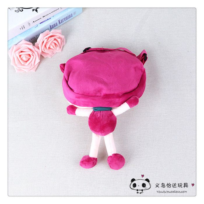 Cute plush single-shoulder bag, cartoon girl crossbody bag, Happy series pig bag, children's princess mini crossbody bag detail image 2