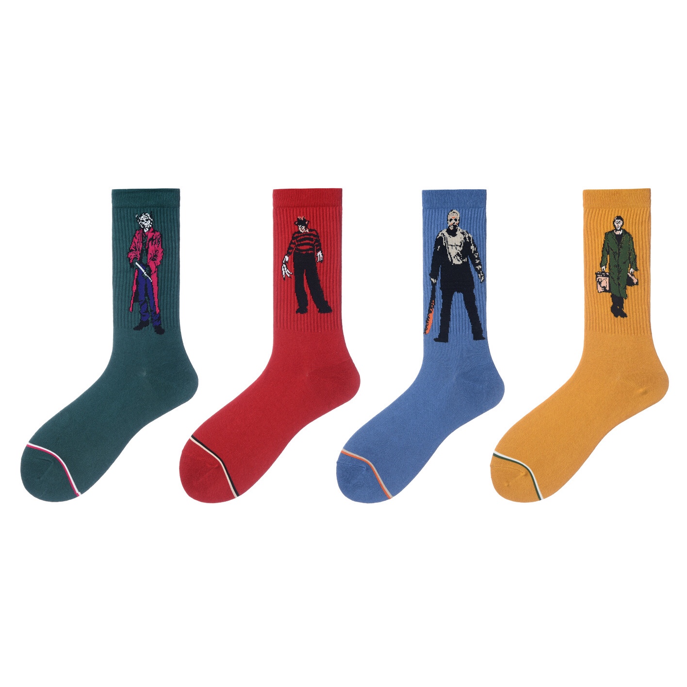 MOXIAO's new movie "The Killer Is Not So Cold" men's mid-calf jacquard sports socks undefined