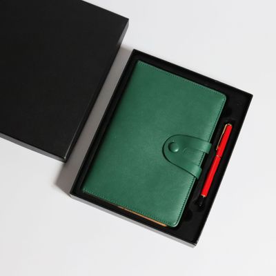 Kailushi Gift Pen Industry Office manufacturer customizes high-end PU business notebooks, office supplies, and notepad sets with customizable logos detail image 2