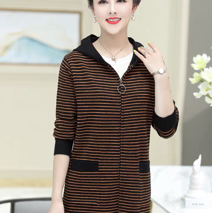 Mediana edad madre groove top mujer 2020 nuevo conjunto de dos piezas media edad verano camisa manga larga otoño slim 41