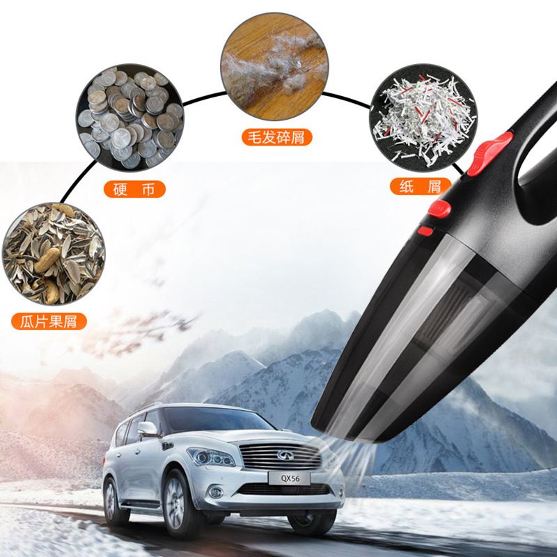 A wired rechargeable portable car vacuum cleaner for both home and car use, 120W car electrical appliance details Picture