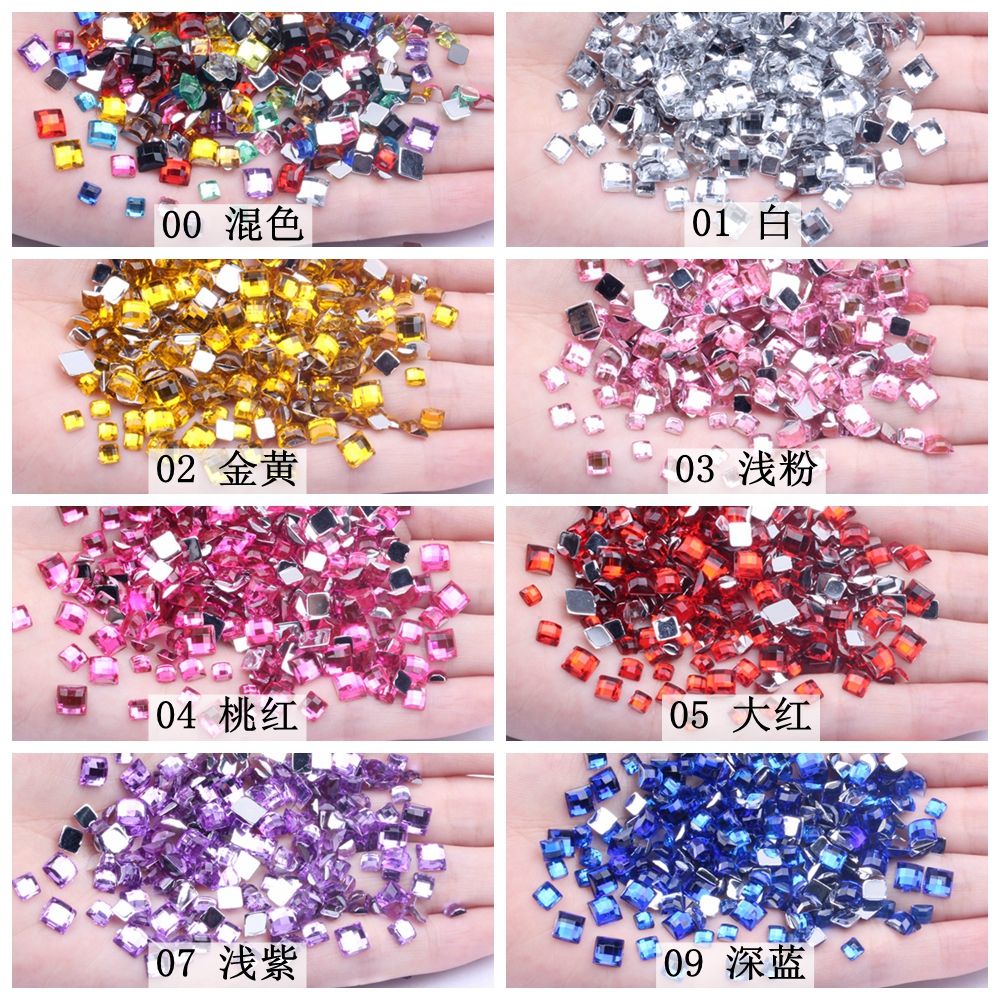 456Mm Mixed Model 1000 Imitation Table Square Flat Earth Surface Multi-Color Machine Beauty Accessories full figure