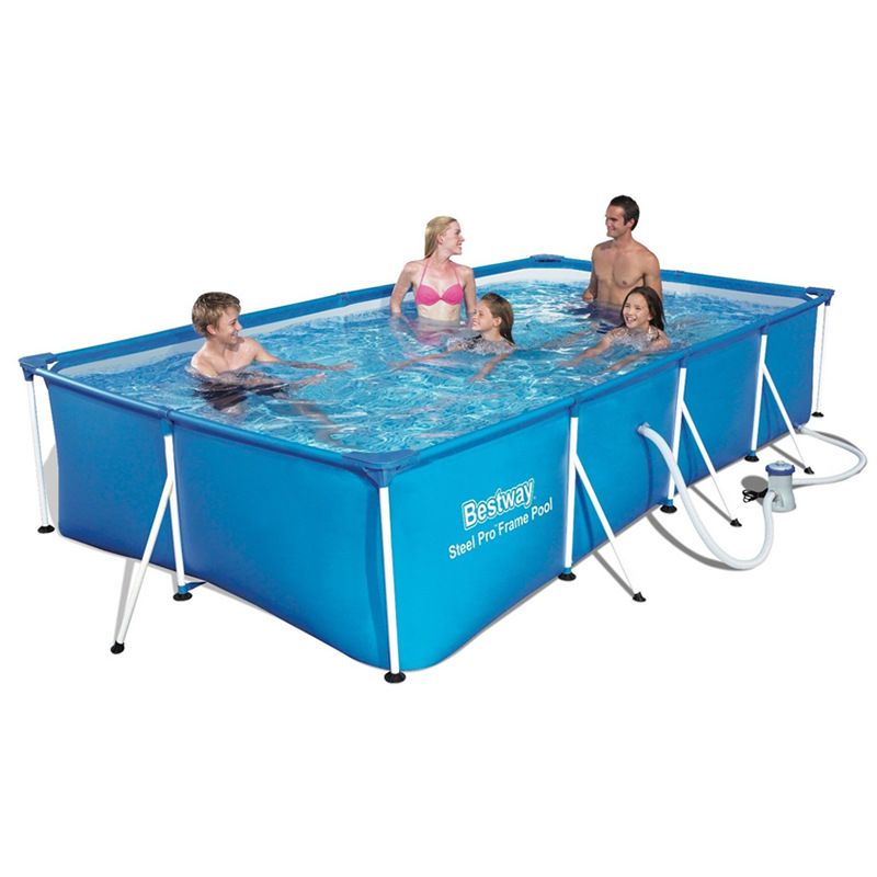 300 x 201 x 66cm steel professional splash-proof frame swimming pool set with filter pump Application Scenario