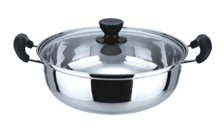 不锈钢防烫手火锅大容量锅煮面锅