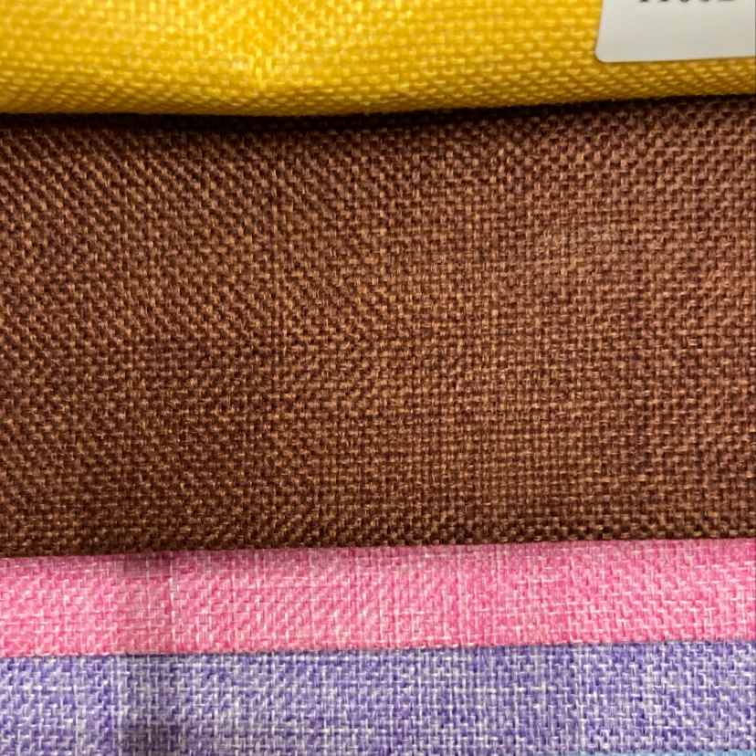 深棕色 涤纶麻布布料服装布料装饰品工艺品头饰面料多色可选国潮