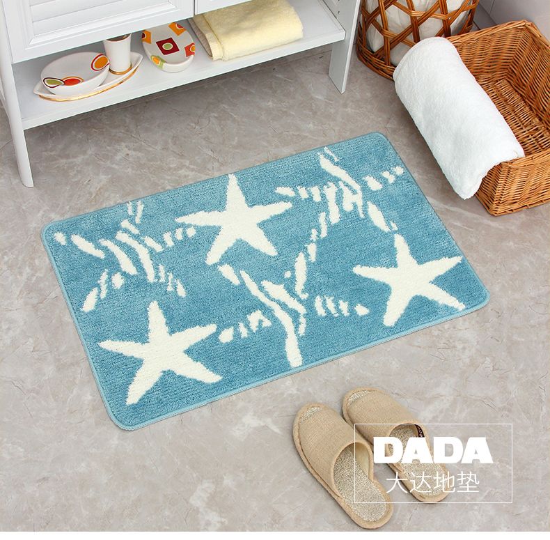 大达地垫门垫卫生间脚垫卫浴吸水浴室厕所防滑地毯丽绒40X60详情图11