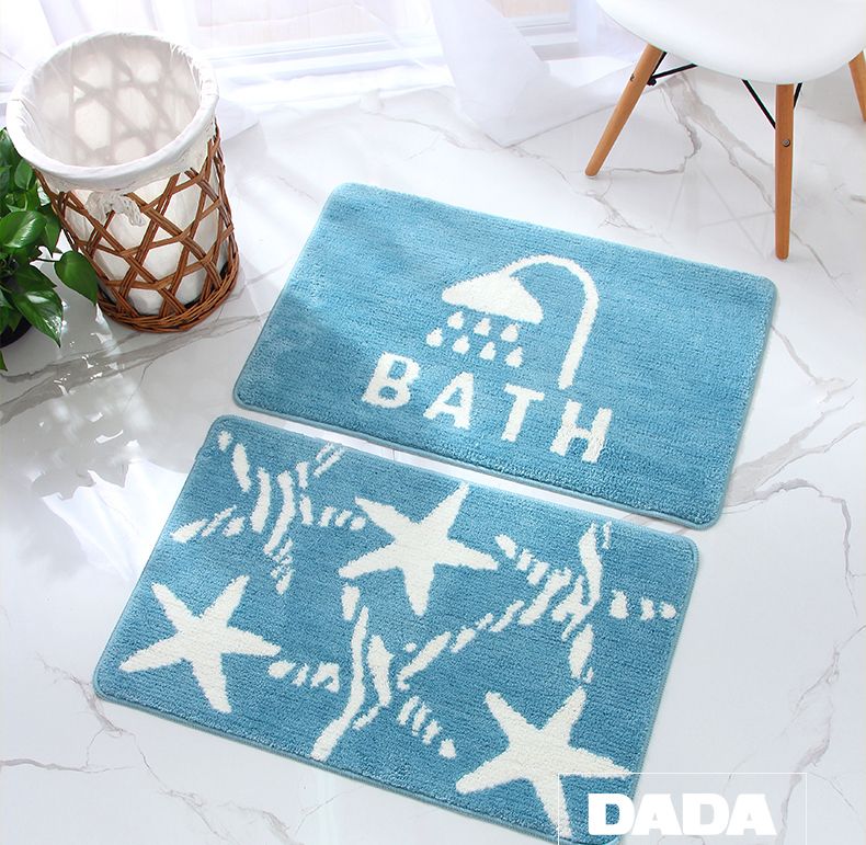 大达地垫门垫卫生间脚垫卫浴吸水浴室厕所防滑地毯丽绒40X60详情图15