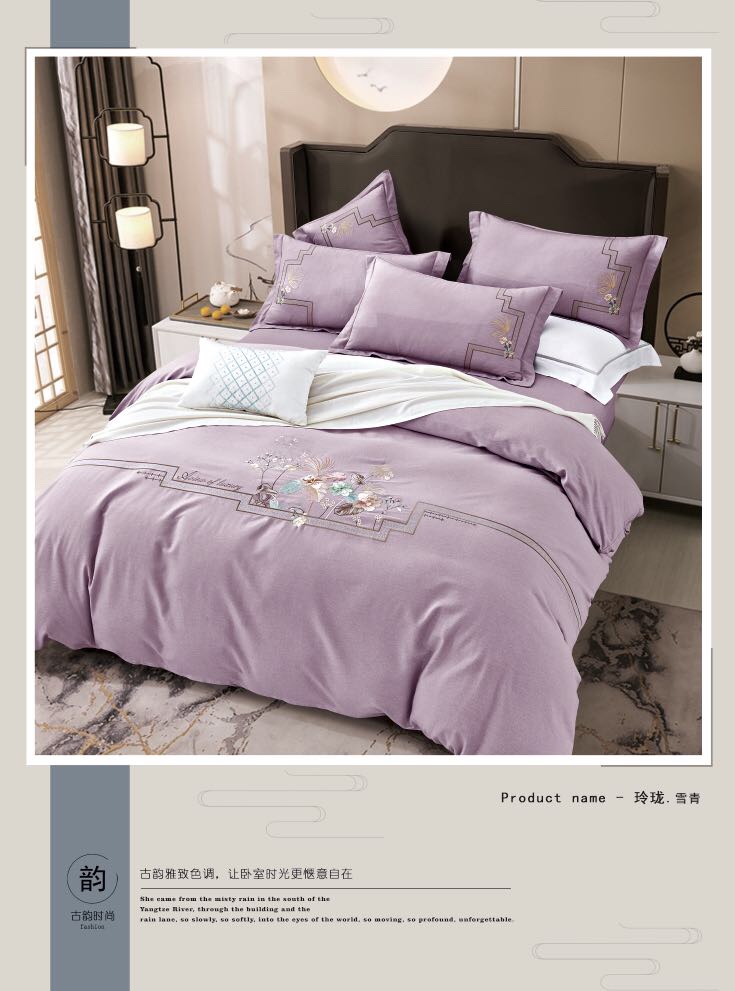 厂家直销新款高品质全棉加厚绣花四件套-玲珑详情图9