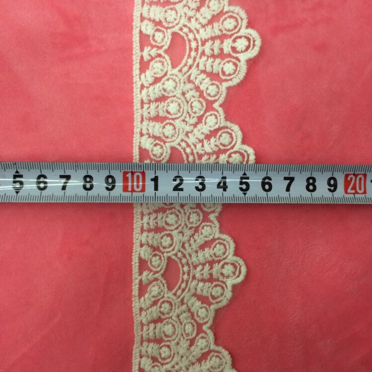 Embroidery on mesh fabric and cotton thread Application Scenario