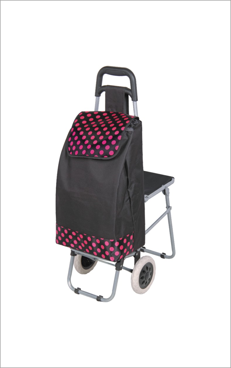 The elderly can ride in a grocery cart with stools, seats, a small trolley, a folding trolley with a pull rod Specification image