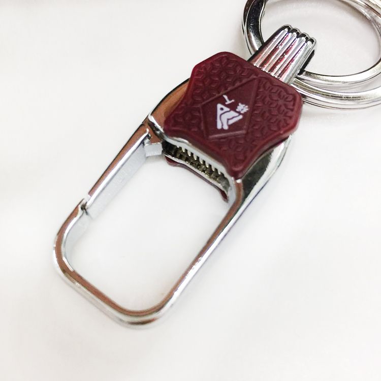 强人独立包装钥匙扣不锈钢金属双环钥匙扣 473详情图5