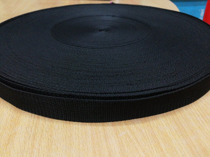 厂家直销热销新款黑色珠纹pp带箱包配件现货详情图3