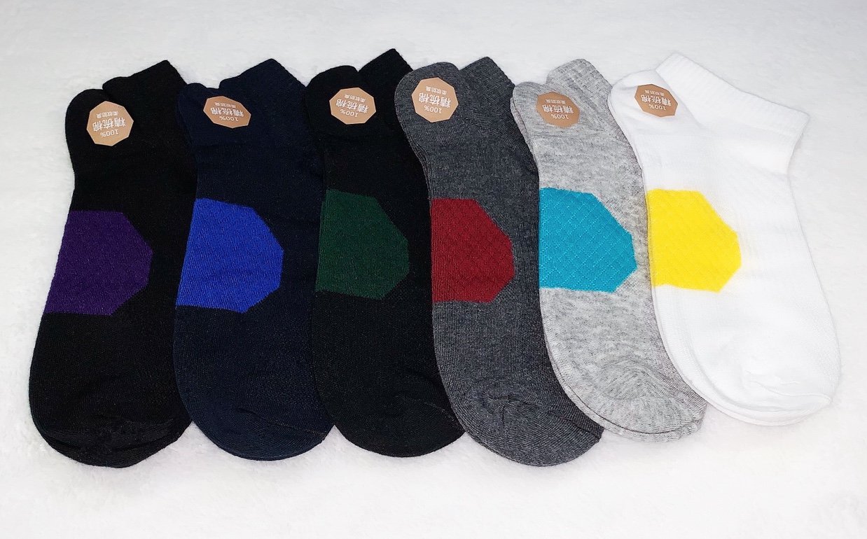 Guangdong Spring and summer men's pure cotton boat socks and short socks