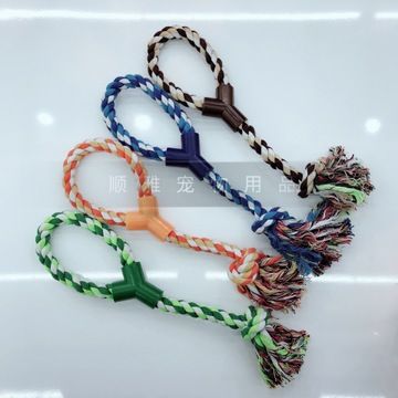 Pet supplies, hand-woven sound-emitting bee cotton rope, pet toys, dog biting rope toys