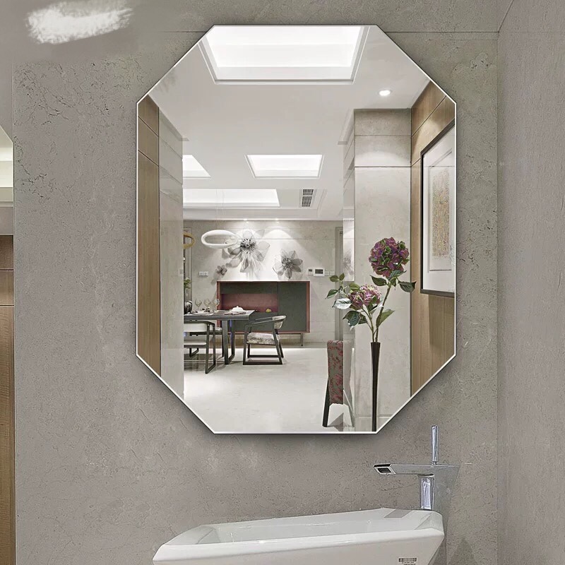 简约平面浴室镜图