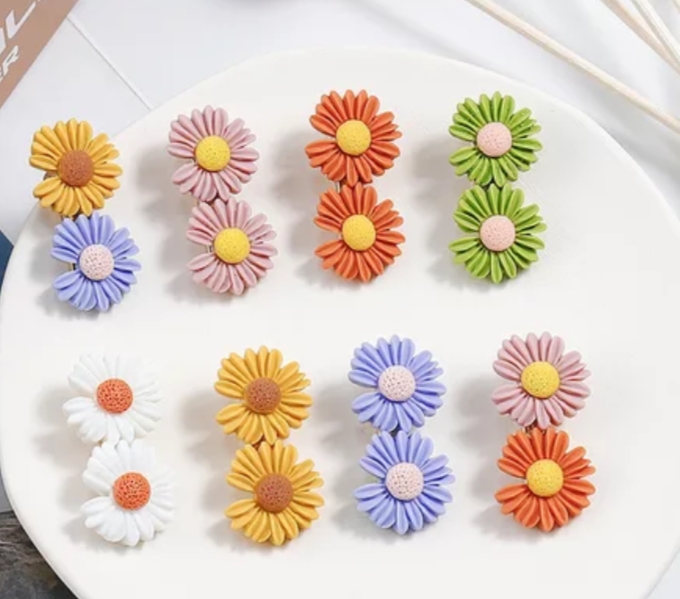 网红小雏菊发夹头饰花朵卡子清新小森系刘海BB夹2020春夏新款